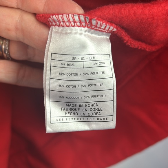 Perfect Vintage Y2K Nets Nike hoodie red embroidered sweatshirt large - Picture 6 of 7